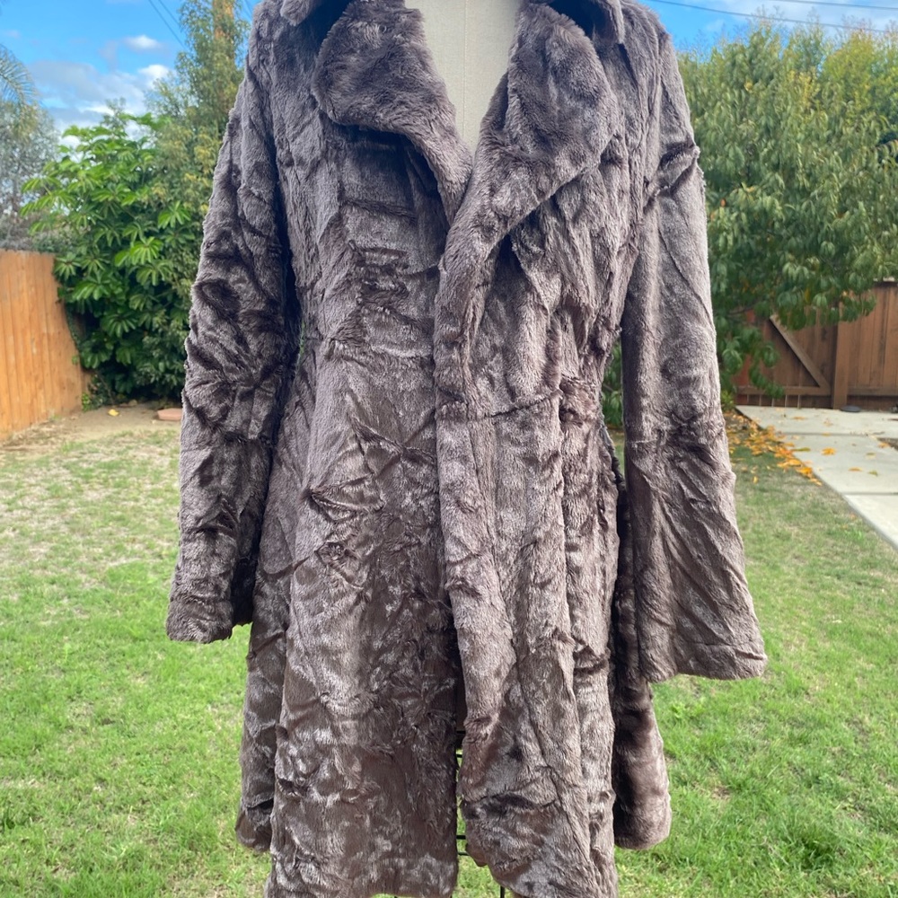 C. Luce Plush Teddy Jacket in Rich Brown